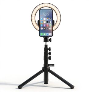 Smartphone Stand with Ring Light