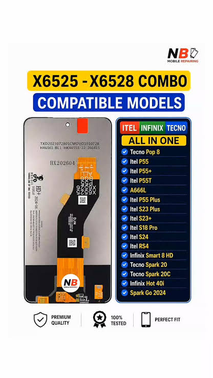Go 2024. X6525. Smart 8hd. pop8. Bg6. Uni combo