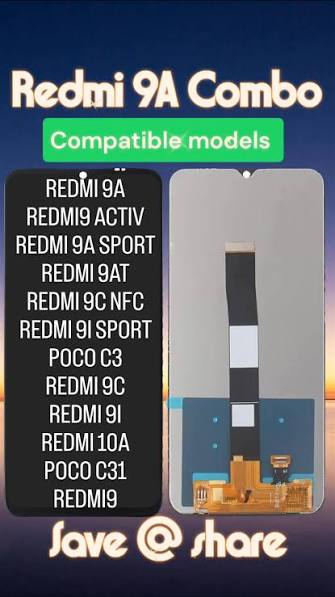 Redmi 9A. 9c. 10A. Poco c31. C3 poco.